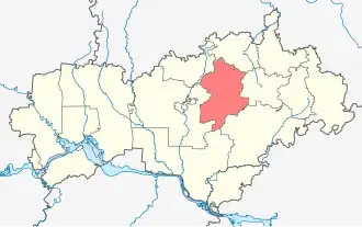 Советский район на карте