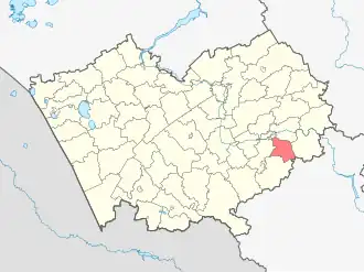 Советский район на карте