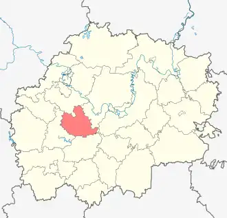 Старожиловский район на карте