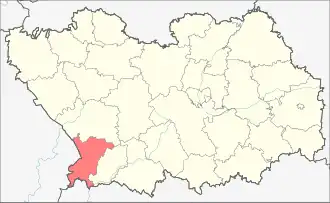 Тамалинский район на карте