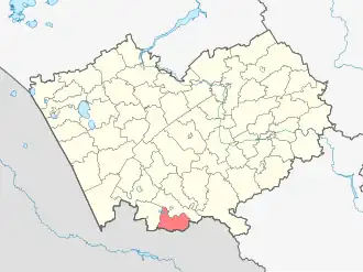 Третьяковский район на карте