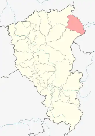 Тяжинский районТяжинский муниципальный округ на карте