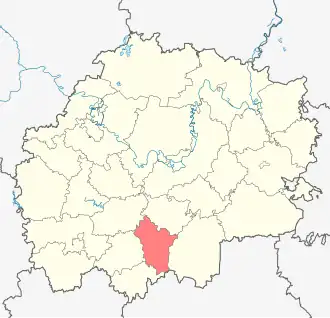 Ухоловский район на карте