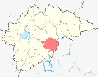 Валдайский район на карте