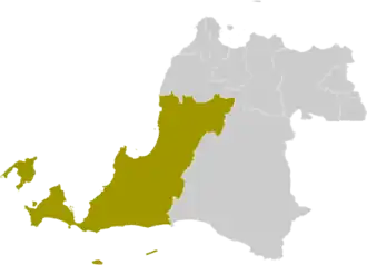 Пандегланг на карте