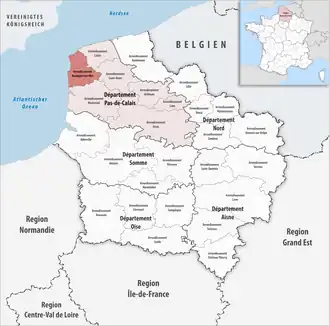 Булонь-сюр-Мер на карте