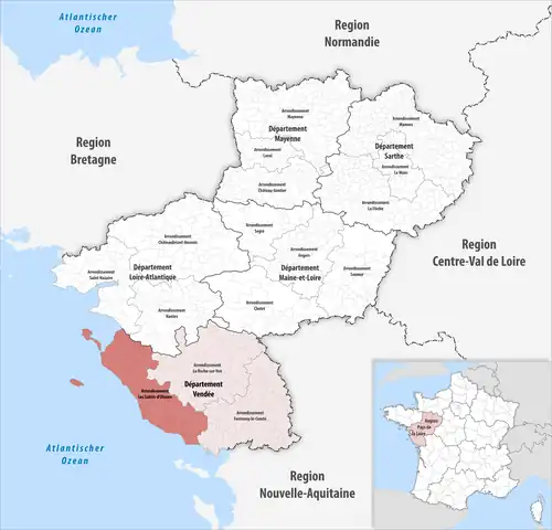 Ле-Сабль-д’Олон на карте