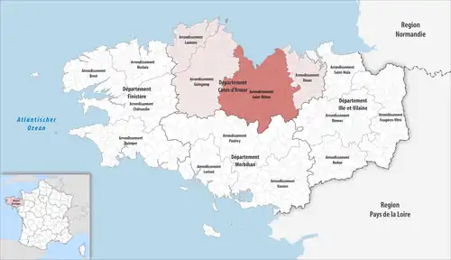 Сен-Бриё на карте