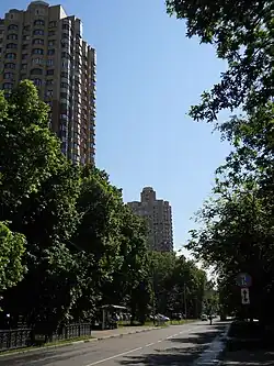 Лодочная улица, вид на восток от улицы Свободы.