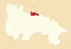 Расположение муниципалитета на карте провинции