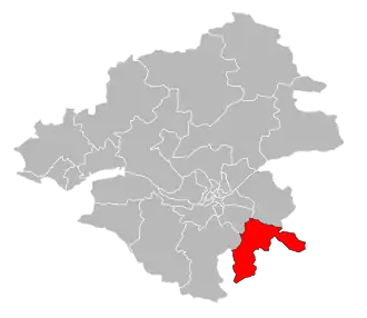 Кантон на карте департамента Атлантическая Луара