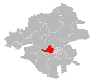 Кантон на карте департамента Атлантическая Луара