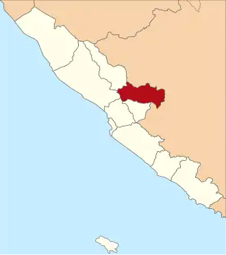 округ Реджанг-Лебонг на карте