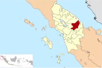 округ Северное Лабуханбату на карте