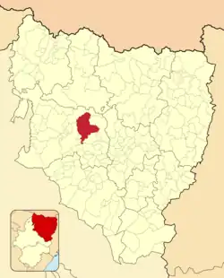 Расположение муниципалитета на карте провинции