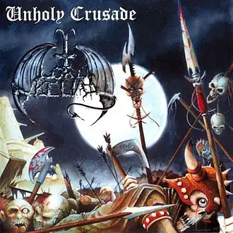 Обложка альбома Lord Belial «Unholy Crusade» (1999)