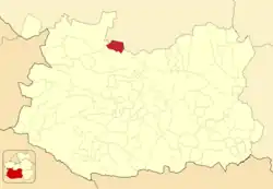 Расположение муниципалитета на карте провинции