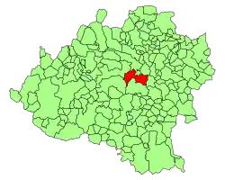 Расположение муниципалитета на карте провинции
