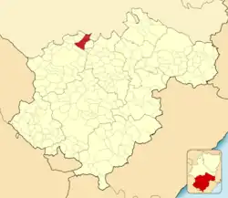 Расположение муниципалитета на карте провинции