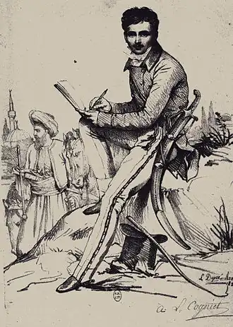 Автопортрет, 1821. Париж, B.N.P., Cabinet des Estampes