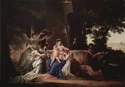 Отдых на пути в Египет, 1792, Пуатье, Музей Сент-Круа.