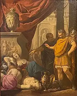 Смерть Клеопатры. Ок. 1640. Холст, масло. Музей Великого века, Сен-Клу