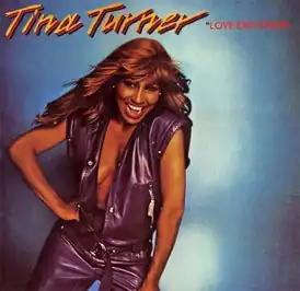 Обложка альбома Тины Тёрнер «Love Explosion» (1979)