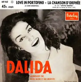 Обложка сингла Далиды «Love in Portofino» (1959)