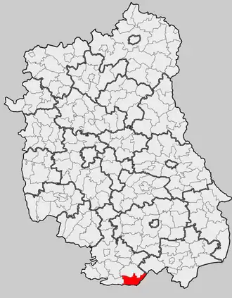 Гмина Обша на карте