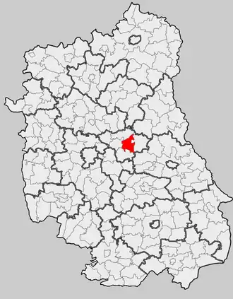 Гмина Пухачув на карте