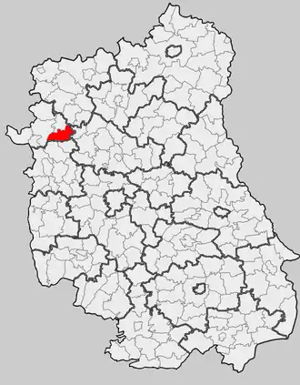 Уленж на карте