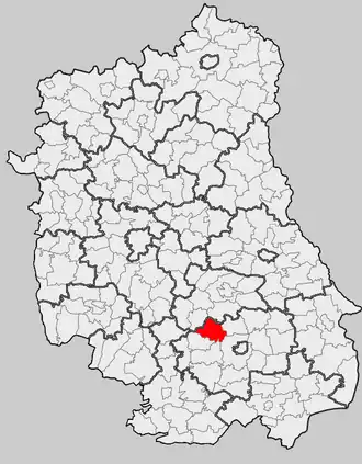 Гмина Нелиш на карте