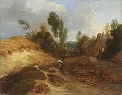 Пейзаж в дюнах. Между 1626 и 1699. Дерево, масло. Частное собрание