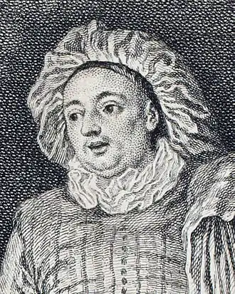 Луиджи Риккобони в роли Меццетена (фрагмент гравюры Ш. Н. Кошена-старшего с картины А. Ватто «Любовь на итальянской сцене»