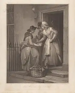 Торговка свежей макрелью