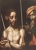 Ecce Homo.  около 1565-1570. Дерево, масло, 75 × 57 см, Испанское общество Америки, Нью-Йорк, США