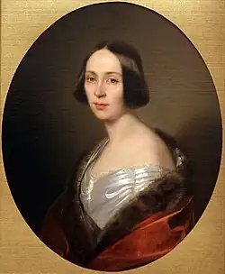 Княгиня Луиза Трофимовна Голицына, урождённая Баранова (1810—1887), супруга предыдущего (парный портрет).