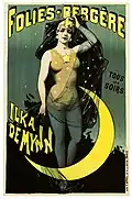 Альфред Шубрак. Рекламный плакат с изображением танцовщицы Ilka de Mynn, 1891