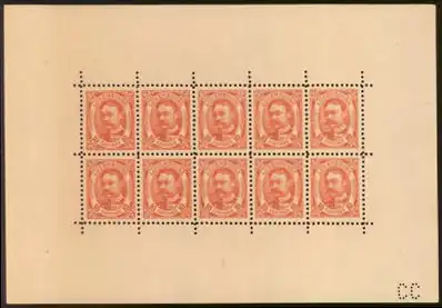 Первый кляйнбоген Люксембурга, 10 × 10 сантимов, 1906 (Sc #82a)