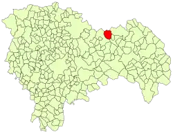 Расположение муниципалитета на карте провинции