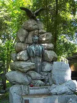 Надгробный памятник Ст. Щепано́вскому на Лычаковском кладбище