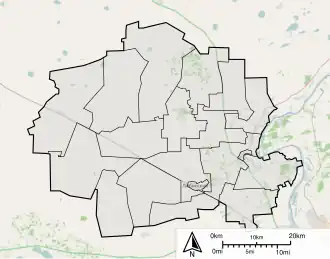 Любинский район на карте