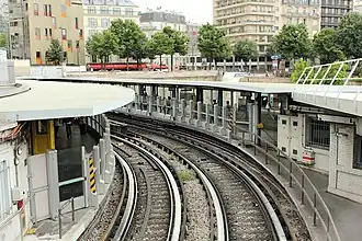 Вид на платформы линии 1 после установки автоматических платформенных ворот