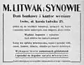 Банкирский дом «М. Литвак и сыновья» (1913)