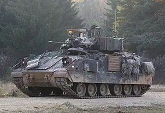 M3 Bradley на полигоне Хоэнфельс в ФРГ. 2 ноября 2014