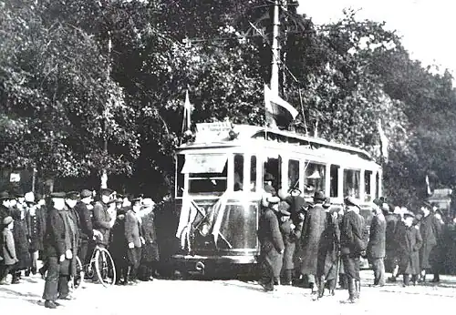 Первый рейс сухопутного трамвая Санкт-Петербурга, 1907 год