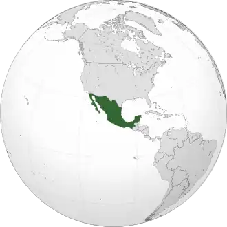 Мексика на карте мира