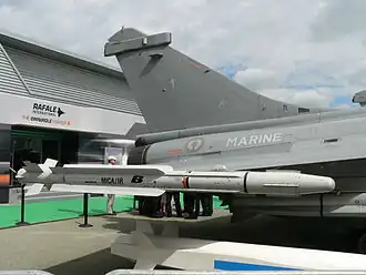 MICA-IR (с тепловой ГСН) на консоли Rafale Marine