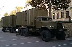 Мобильный банно-прачечный комплекс (МБПК) на базе КрАЗ-255 в Киеве, Украина