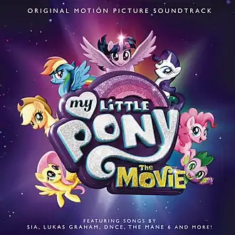 Обложка альбома различных исполнителей «My Little Pony: The Movie (Original Motion Picture Soundtrack)» (2017)